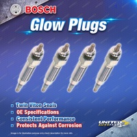 4 x Bosch Glow Plugs for Mitsubishi Chariot Delica Eterna Express L200 Libero