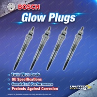 4 x Bosch Glow Plugs for Daihatsu Delta 2.2L 3CT I4 8V Truck 1993-1997