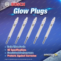 5 x Bosch Glow Plugs for Volvo C30 S40 S60 S80 V50 V60 XC60 XC70 XC90 D5 P2 P3