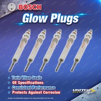 5 x Bosch Glow Plugs for Mazda BT-50 UP UR 3.2L P5AT I5 20V 2011-2020