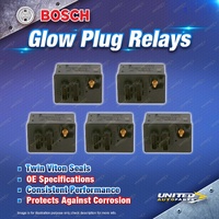 5 x Bosch Glow Plug Relays for Alfa Romeo 159 939 2.4 JTDM I5 2007-2008