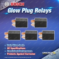 5 x Bosch Glow Plug Relays for Volkswagen Transporter Caravelle T4 2.4L 90-98