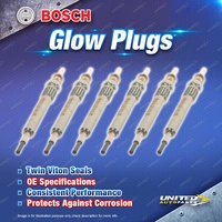 6 x Bosch Glow Plugs for BMW 530D G30 730D 740D 740LD G11 Alpina X3 X5 X6 X7 G01