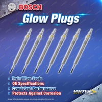 6 x Bosch Glow Plugs for Audi A6 C8 A8 D5 Q5 FY Q7 Q8 SQ5 FY 3.0L V6 24V 18-On