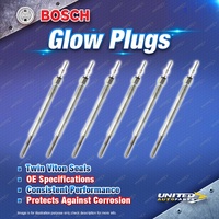 6 x Bosch Glow Plugs for BMW 3 5 7 Series E46 E90 E91 E60 E61 E66 X3 X5 X6 3.0L