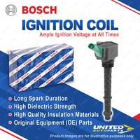 1 x Bosch Ignition Coil for Fiat 500X 334 1.4L 100KW 120KW 2014 - on