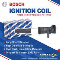 1 x Bosch Ignition Coil for Alfa Romeo 156 932 GTV 916 GT 937 2.0L 121KW