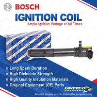 1 x Bosch Ignition Coil for Fiat Doblo 263 500 312 500L 330 1.4L 70KW 74KW