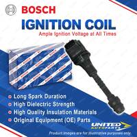 1 x Bosch Ignition Coil for Nissan Pulsar N16 1.8L 92KW 06/2003 - On