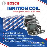 1 x Bosch Ignition Coil for Hyundai Accent Excel X3 1.5L 65KW 1994-1999