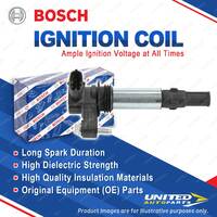 1 x Bosch Ignition Coil for Alfa Romeo 159 Spider Brera 939 3.2L 191KW