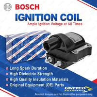 1 x Bosch Ignition Coil for Mitsubishi Sigma GK GN Magna TN TP TM 2.6L 1984-1992