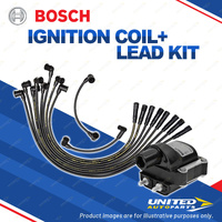 Bosch Ignition Coil+Lead Kit for Ford Bronco 5.8L 351 CLEVELAND V8 16V 81-85