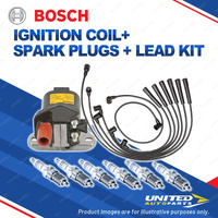 Bosch 6 Spark Plug Coil Lead Kit for Mercedes Benz 260E W124 300SE W126 2.6L I6