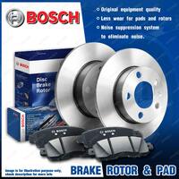 Rear Bosch Disc Rotors + Brake Pads for VW Bora 1J6 Golf 1J1 New Beetle 1Y7