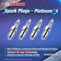 4 x Bosch Platinum +4 Spark Plugs for BMW 316i E36 E46 316ti 318Ci 318i 318iS Z3