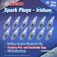 12 x Bosch Iridium Spark Plugs for Mercedes Benz S600 222 220 S65 221 217