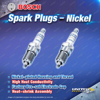 2 x Bosch Nickel Spark Plugs for Fiat 500 R 2Cyl 0.6L 11/1972-12/1974