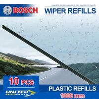 Bosch 40" Plastic 8mm & 9mm Wiper Blade Refills 1000mm - Pack of 10