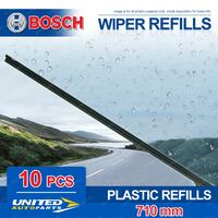 Bosch 28" Metal Twin Rail Mid Back 7mm Wiper Blade Refills 710mm Pack of 10