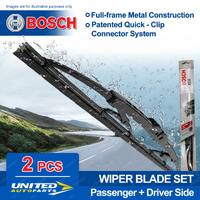 Bosch Front Pair Wiper Blades for Mitsubishi Pajero Sport KH KS Triton ML MK MN