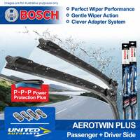 Bosch Front Pair Aerotwin Plus Wiper Blades for Alfa Romeo 147 GTA GT 2001-2012