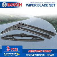 Bosch Aerotwin Plus Wiper Blade Set for Audi A6 Allroad 4BH C5 1/2001-8/2005