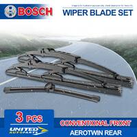 Bosch Wiper Blade Set for Volkswagen California Caravelle T5 7E 7H MHK