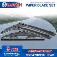 Bosch Aerotwin Retrofit Wiper Blade Set for Ford Festiva WA WB WF Laser KJ