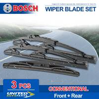 Bosch Front + Rear Wiper Blades for Honda Odyssey RC 11/2013-onward