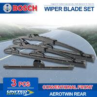 Bosch Front + Rear Wiper Blades for Hyundai i30 CW GD 650mm 350mm