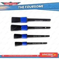 Bowden's Own Foursome Detailing Brush Set Quality Plastic Construction