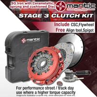 Mantic STAGE 3 Clutch Kit & Steel Flywheel + CSC for Ford Falcon BA Mk II BA BF