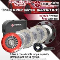 Mantic Track Organic Clutch Kit &Flywheel for Ford Mustang GT 10Tspline/6Crank