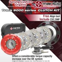 Mantic Sprung Organic Triple Disc Clutch Kit & Flywheel for Holden Commodore VE