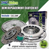 PHC Clutch Kit & CSC+SMF for Nissan Dualis J10 Pulsar B17 C12 Tiida X-Trail T31