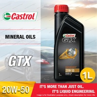 Castrol GTX 20W50 Engine Oil 1L for Ford Fairlane Falcon Fairmont LTD DA EB - EL