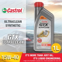 Castrol GTX Ultraclean 15W-40 Engine Oil 1L for Holden Gemini Commodore VB - VH