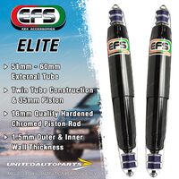 Pair Rear EFS Elite 4WD Shock Absorbers 30mm Lift for FORD COURIER PC PD