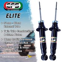 Pair Front EFS Elite 4WD Shocks 45mm Lift for HOLDEN JACKAROO LWB IFS WITH