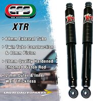 Pair Front EFS XTR 4WD Shocks 75mm Lift for LANDCRUISER HZJ 78 Series 1999-2006