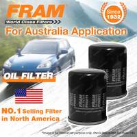 2 x Fram Oil Filters for Jeep Cherokee Wrangler 4Cyl 6Cyl 87-90 Refer Z142A