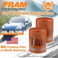 2 x Fram Racing Oil Filter for Ford Courier PC PD PE PG PH PROBE CT2 ST ST SU SV