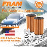 2 x Fram Oil Filter for Lexus IS F IS500 USE20 LS600HL USF46R LX570 URJ201R RC F