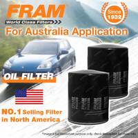 2 x Fram Oil Filters for Mitsubishi Challenger PB PC L300 Starwagon Refer Z313