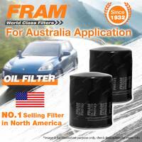 2 Fram Oil Filter for Toyota Dyna BU102 142 162 172 182 202 212 222 107 142R 297