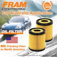 2 x Fram Oil Filter for Ford Escape EP3WF ZA ZB ZC ZD MONDEO MA MB MC Ref R2604P