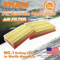 2 x Fram Air Filters for Toyota Fortuner GUN156R 4Cyl 2.8L Turbo Diesel 2015-On