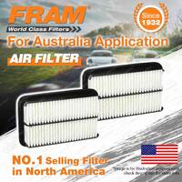 2 x Fram Air Filter for Toyota MR 2 ZZW30 I-II 4Cyl 1.8L Petrol 00-05 Refer A454