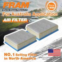 2 x Fram Air Filter for Isuzu D-MAX MU-X TF 4Cyl 3L Turbo Diesel 12-On Ref A1828